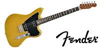 FENDER LTD MAHOGANY OFFSET TELE P90 Yellow Trans