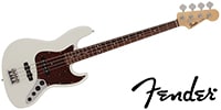 FENDER Made in Japan Limited Active Jazz Bass Olympic White