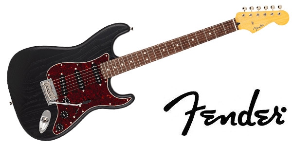 FENDER ( フェンダー )  / MJI Ltd Stratocaster, Raw Ash, RW FB, Black