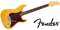 FENDER / MJI Ltd Stratocaster, Raw Ash, RW FB, Vintage Natural