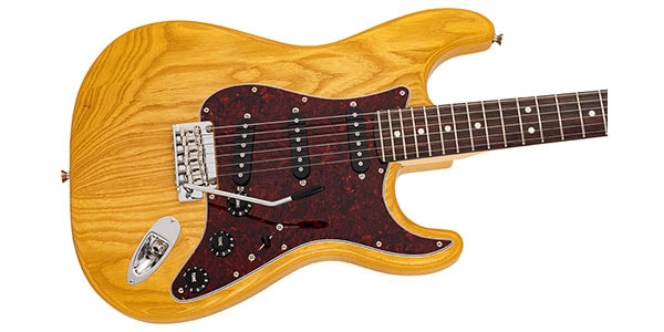 FENDER ( フェンダー )  / MJI Ltd Stratocaster, Raw Ash, RW FB, Vintage Natural画像4