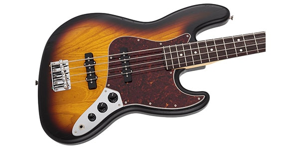 FENDER ( フェンダー )  / MJI Ltd Jazz Bass, Raw Ash, RW FB, 3  Sunburst画像4