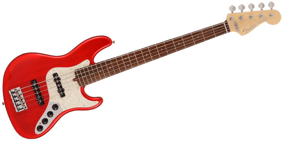 FENDER/Made In Japan Limited Deluxe Jazz Bass V Crimson Red Burst