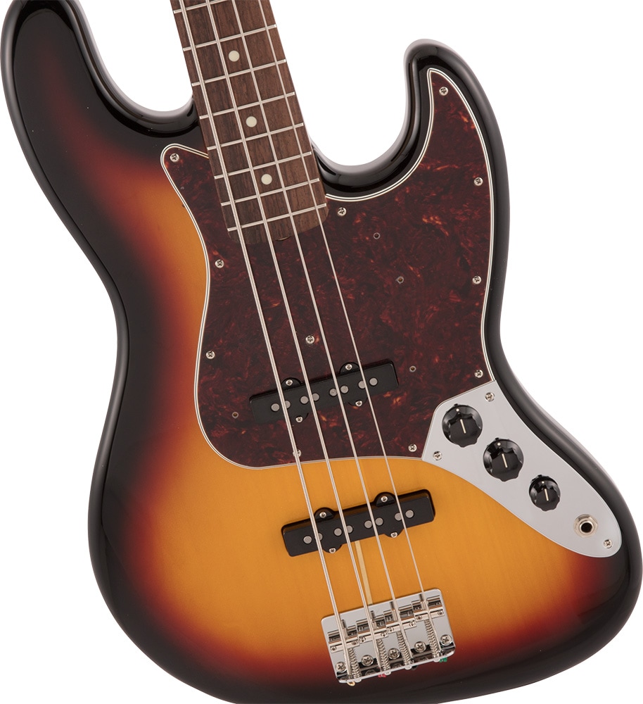 Made in Japan Traditional 60s Jazz Bass, 3-Color Sunburst