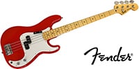 FENDER MIJ LTD International Color Precision Bass Maple Morocco Red