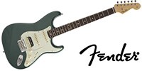 FENDER MIJ Hybrid 60s Stratocaster HSS Sherwood Green Metallic