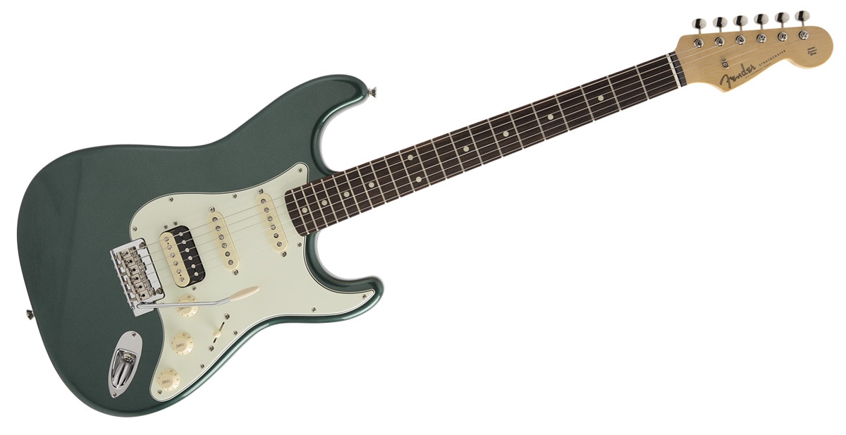 FENDER/MIJ Hybrid 60s Stratocaster HSS Sherwood Green Metallic