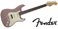 FENDER MIJ Hybrid 60s Stratocaster HSS Burgundy Mist Metallic