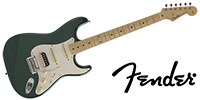 FENDER MIJ Hybrid 50s Stratocaster HSS Sherwood Green Metallic