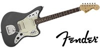 FENDER Made in Japan Hybrid 60s Jaguar Charcoal Frost Metallic