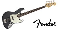 FENDER Made in Japan Hybrid 60s Jazz Bass Charcoal Frost Metallic