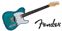 FENDER / 2024 MIJ Hybrid II Telecaster Rosewood Quilt Aquamarine