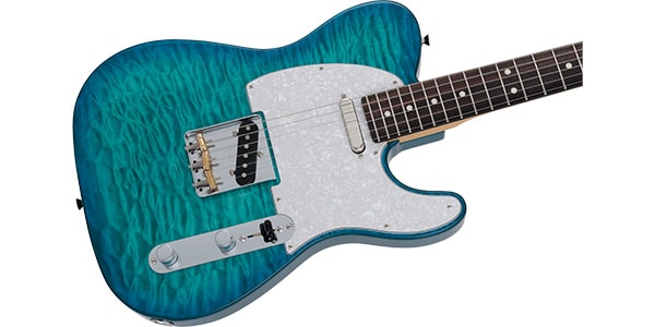 FENDER / 2024 MIJ Hybrid II Telecaster Rosewood Quilt Aquamarine画像4