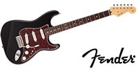 FENDER MIJ Hybrid II Stratocaster Rose Black