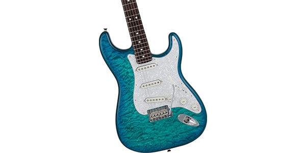 FENDER / 2024 MIJ Hybrid II Stratocaster Rosewood Quilt Aquamarine画像3