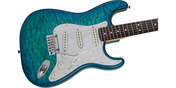 FENDER / 2024 MIJ Hybrid II Stratocaster Rosewood Quilt Aquamarine画像4