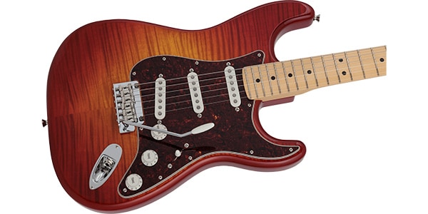 FENDER / 2024 MIJ Hybrid II Strat Flame Sunset Orange Transparent画像4