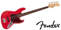 FENDER Made in Japan Hybrid II Jazz Bass Modena Red