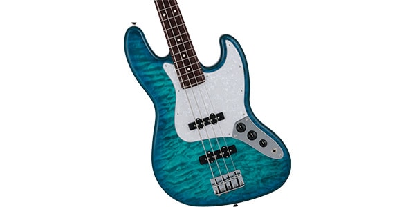 FENDER / 2024 MIJ Hybrid II Jazz Bass Rosewood Quilt Aquamarine画像3
