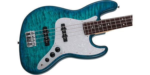 FENDER / 2024 MIJ Hybrid II Jazz Bass Rosewood Quilt Aquamarine画像4