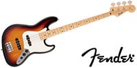 FENDER MIJ Hybrid II Jazz Bass Maple 3-Color Sunburst