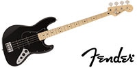 FENDER MIJ Hybrid II Jazz Bass Maple Black