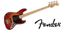 FENDER / 2024 MIJ Hybrid II Jazz Bass Flame Sunset Orange Transparent