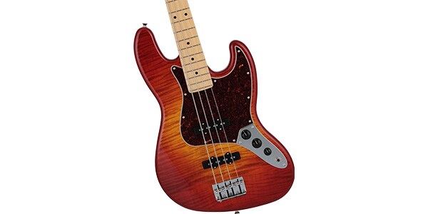 FENDER / 2024 MIJ Hybrid II Jazz Bass Flame Sunset Orange Transparent画像3