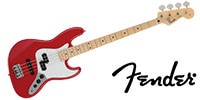 FENDER / 2024 MIJ Hybrid II Jazz Bass PJ Maple Modena Red