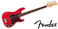 FENDER Made In Japan Hybrid II Precision Bass Modena Red