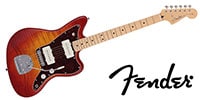 FENDER / 2024 MIJ Hybrid II Jazzmaster Flame Sunset OR Transparent
