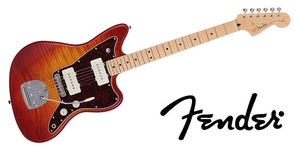 FENDER / 2024 MIJ Hybrid II Jazzmaster Flame Sunset OR Transparent