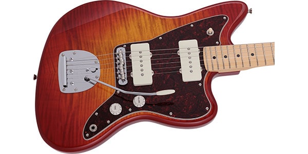 FENDER / 2024 MIJ Hybrid II Jazzmaster Flame Sunset OR Transparent画像4