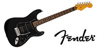 FENDER / MIJ Limited Active Modern Strat HSS RW FB Black