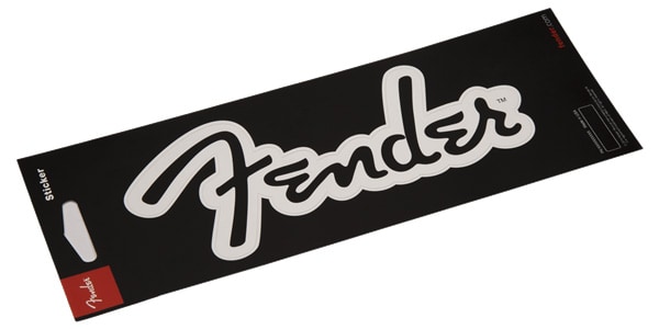 FENDER/STICKER FENDER LOGO MATTE WHITE