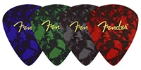 FENDER / PICKED SHAPED LOGO 4-PK COASTER SET MU