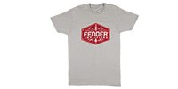 FENDER Fender Bolt Down T-Shirt, Silver S