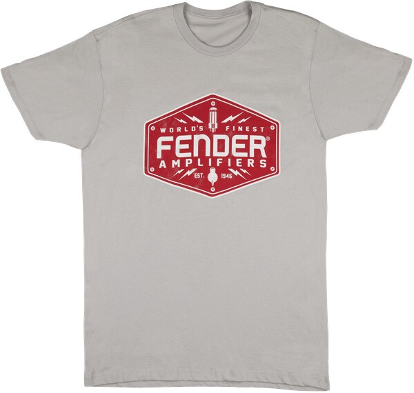 FENDER/Fender Bolt Down T-Shirt, Silver S