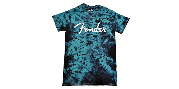 FENDER / TIE DYE LOGO T-SHIRT, BLUE S