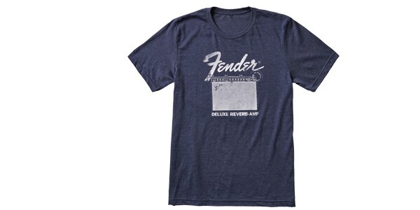 FENDER Deluxe Reverb T-Shirt, Blue XXL