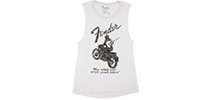 FENDER Jaguar Women&#039;s Sleeveless T-Shirt‚ White‚ M