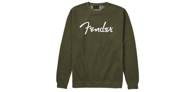 FENDER Spaghetti Logo Pullover, Army Green, XL