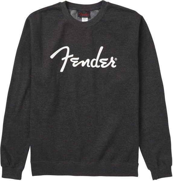 FENDER/Spaghetti Logo Pullover, Charcoal, S