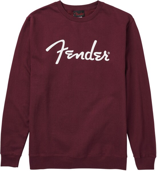 FENDER/Spaghetti Logo Pullover, Maroon XL