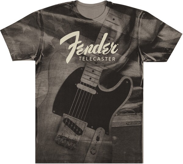 FENDER/Tele Belt Print T-Shirt, S