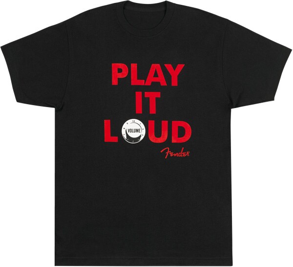 FENDER/Play it Loud T-Shirt, Blk L