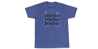 FENDER Practice T-Shirt, Heathered Blue S