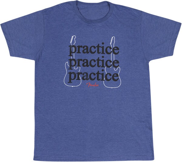 FENDER/Practice T-Shirt, Heathered Blue S