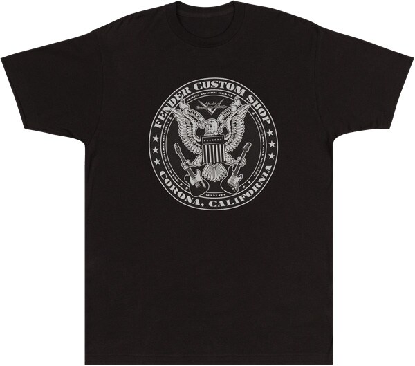 FENDER/Custom Shop Eagle T-Shirt, Blk S