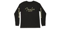 FENDER Camo Logo L/S T-Shirt, Blk L